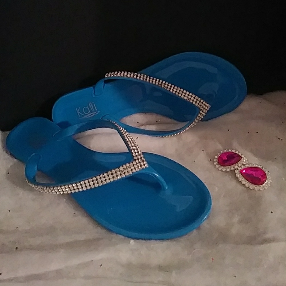 Women's Jeweled flip flops